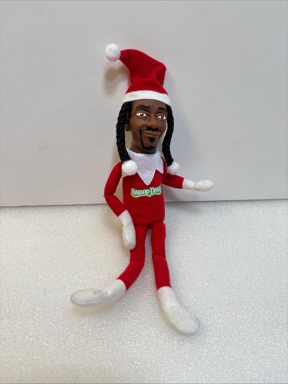 Red & White Holiday Snoop Dogg Elf Plush